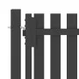 Anthrazitgraues Gartenzauntor aus Stahl 4x2,5 cm von vidaXL, Gartentore - Ref: Foro24-146338, Preis: 873,27 €, Rabatt: %