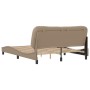 Estructura de cama cabecero cuero sintético capuchino 160x200cm de vidaXL, Camas y somieres - Ref: Foro24-3208013, Precio: 25...