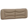 Estructura de cama cabecero cuero sintético capuchino 160x200cm de vidaXL, Camas y somieres - Ref: Foro24-3208013, Precio: 25...