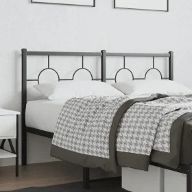 Kopfteil aus schwarzem Metall, 140 cm von vidaXL, Kopf- und Fußteile - Ref: Foro24-376259, Preis: 43,35 €, Rabatt: %