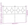 Cabecero de metal negro 140 cm de vidaXL, Cabeceros y pies de cama - Ref: Foro24-376259, Precio: 43,95 €, Descuento: %