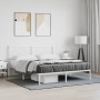 Estructura de cama con cabecero metal blanca 160x200 cm de vidaXL, Camas y somieres - Ref: Foro24-376278, Precio: 112,60 €, D...
