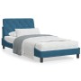 Estructura de cama con luces LED terciopelo azul 100x200 cm de vidaXL, Camas y somieres - Ref: Foro24-3213841, Precio: 156,61...