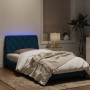 Estructura de cama con luces LED terciopelo azul 100x200 cm de vidaXL, Camas y somieres - Ref: Foro24-3213841, Precio: 156,61...