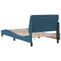 Estructura de cama con luces LED terciopelo azul 100x200 cm de vidaXL, Camas y somieres - Ref: Foro24-3213841, Precio: 156,61...