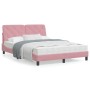 Estructura de cama con luces LED terciopelo rosa 120x200 cm de vidaXL, Camas y somieres - Ref: Foro24-3213848, Precio: 212,31...
