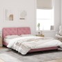 Estructura de cama con luces LED terciopelo rosa 120x200 cm de vidaXL, Camas y somieres - Ref: Foro24-3213848, Precio: 212,31...
