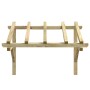 Pérgola de puerta de madera maciza de pino 150x100x100 cm de vidaXL, Toldos - Ref: Foro24-49452, Precio: 88,08 €, Descuento: %