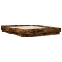 Estructura de cama madera de ingeniería roble ahumado 120x190cm de vidaXL, Camas y somieres - Ref: Foro24-3209888, Precio: 11...