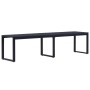 Banco de jardín tablero PS negro 180 cm de vidaXL, Bancos de jardín - Ref: Foro24-49493, Precio: 155,15 €, Descuento: %