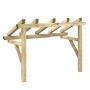 Pérgola de puerta de madera maciza de pino 150x100x100 cm de vidaXL, Toldos - Ref: Foro24-49452, Precio: 88,08 €, Descuento: %