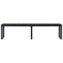 Banco de jardín tablero PS negro 180 cm de vidaXL, Bancos de jardín - Ref: Foro24-49493, Precio: 155,15 €, Descuento: %