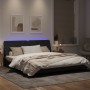 Estructura de cama con luces LED terciopelo negro 180x200 cm de vidaXL, Camas y somieres - Ref: Foro24-3213869, Precio: 267,5...