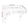 Pérgola de puerta de madera maciza de pino 150x100x100 cm de vidaXL, Toldos - Ref: Foro24-49452, Precio: 82,52 €, Descuento: %