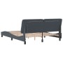 Estructura cama con luces LED terciopelo gris oscuro 160x200 cm de vidaXL, Camas y somieres - Ref: Foro24-3213862, Precio: 26...