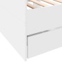 Tumbona con cajones madera de ingeniería blanco 90x190 cm de vidaXL, Camas y somieres - Ref: Foro24-3280825, Precio: 194,30 €...