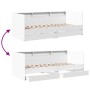 Tumbona con cajones madera de ingeniería blanco 90x200 cm de vidaXL, Camas y somieres - Ref: Foro24-3280846, Precio: 184,88 €...