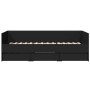 Tumbona con cajones madera de ingeniería negro 90x200 cm de vidaXL, Camas y somieres - Ref: Foro24-3280819, Precio: 243,98 €,...