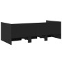 Tumbona con cajones madera de ingeniería negro 90x200 cm de vidaXL, Camas y somieres - Ref: Foro24-3280819, Precio: 243,98 €,...