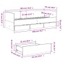Tumbona con cajones madera de ingeniería negro 90x200 cm de vidaXL, Camas y somieres - Ref: Foro24-3280819, Precio: 243,98 €,...