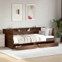 Tumbona con cajones madera ingeniería roble marrón 90x200 cm de vidaXL, Camas y somieres - Ref: Foro24-3280852, Precio: 210,5...