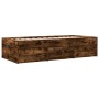Tumbona con cajones madera ingeniería roble ahumado 90x200 cm de vidaXL, Camas y somieres - Ref: Foro24-3280878, Precio: 179,...