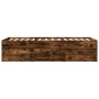 Tumbona con cajones madera ingeniería roble ahumado 90x200 cm de vidaXL, Camas y somieres - Ref: Foro24-3280878, Precio: 179,...