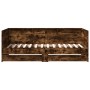 Tumbona con cajones madera ingeniería roble ahumado 90x200 cm de vidaXL, Camas y somieres - Ref: Foro24-3280850, Precio: 202,...