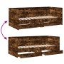 Tumbona con cajones madera ingeniería roble ahumado 90x200 cm de vidaXL, Camas y somieres - Ref: Foro24-3280850, Precio: 202,...