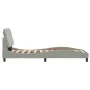 Light gray velvet bed frame with headboard 90x200 cm by vidaXL, Beds and slatted bases - Ref: Foro24-3207899, Price: 143,39 €...