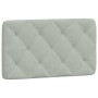 Estructura de cama con cabecero terciopelo gris claro 90x200 cm de vidaXL, Camas y somieres - Ref: Foro24-3207899, Precio: 13...