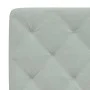 Light gray velvet bed frame with headboard 90x200 cm by vidaXL, Beds and slatted bases - Ref: Foro24-3207899, Price: 143,39 €...