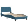 Estructura de cama con cabecero terciopelo azul 90x200 cm de vidaXL, Camas y somieres - Ref: Foro24-3207903, Precio: 148,31 €...