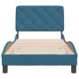 Estructura de cama con cabecero terciopelo azul 90x200 cm de vidaXL, Camas y somieres - Ref: Foro24-3207903, Precio: 148,31 €...