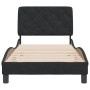 Estructura de cama con cabecero de terciopelo negro 90x200 cm de vidaXL, Camas y somieres - Ref: Foro24-3207901, Precio: 160,...