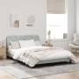 Estructura de cama con cabecero terciopelo gris claro 160x200cm de vidaXL, Camas y somieres - Ref: Foro24-3207929, Precio: 23...