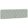 Estructura de cama con cabecero terciopelo gris claro 160x200cm de vidaXL, Camas y somieres - Ref: Foro24-3207929, Precio: 23...