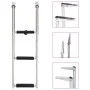 Klappbare Einstiegsleiter 3 Stufen aus Edelstahl von vidaXL, Bootswaagen - Ref: Foro24-92374, Preis: 66,50 €, Rabatt: %