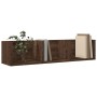 Muebles de pared 2 unidades madera de ingeniería marrón roble de vidaXL, Estantes y estanterías - Ref: Foro24-840442, Precio:...