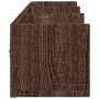 Muebles de pared 2 unidades madera de ingeniería marrón roble de vidaXL, Estantes y estanterías - Ref: Foro24-840442, Precio:...
