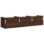 Muebles de pared 2 unidades madera de ingeniería marrón roble de vidaXL, Estantes y estanterías - Ref: Foro24-840442, Precio:...