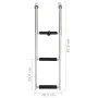 Klappbare Einstiegsleiter 3 Stufen aus Edelstahl von vidaXL, Bootswaagen - Ref: Foro24-92374, Preis: 66,50 €, Rabatt: %