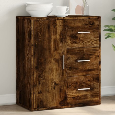 Aparador de madera de ingeniería roble ahumado 60x31x70 cm de vidaXL, Aparadores - Ref: Foro24-840475, Precio: 82,86 €, Descu...