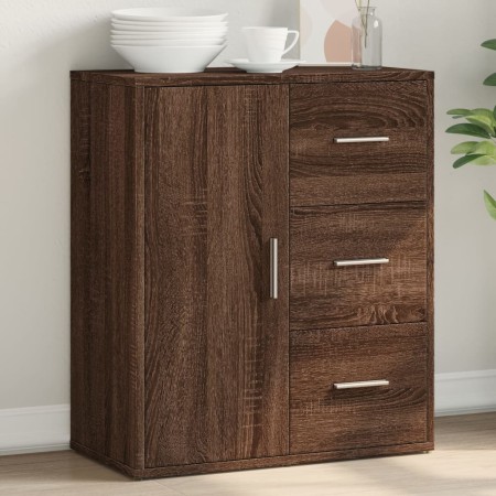 Aparador de madera de ingeniería marrón roble 60x31x70 cm de vidaXL, Aparadores - Ref: Foro24-840477, Precio: 78,03 €, Descue...