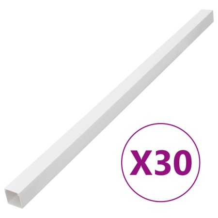 Canaletas para cables PVC 100x60 mm 30 m de vidaXL, Cableado - Ref: Foro24-155938, Precio: 134,09 €, Descuento: %
