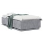 Estructura de cama madera de ingeniería gris hormigón 90x200cm de vidaXL, Camas y somieres - Ref: Foro24-3209726, Precio: 115...