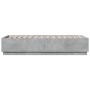 Estructura de cama madera de ingeniería gris hormigón 90x200cm de vidaXL, Camas y somieres - Ref: Foro24-3209726, Precio: 115...