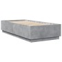 Estructura de cama madera de ingeniería gris hormigón 90x200cm de vidaXL, Camas y somieres - Ref: Foro24-3209726, Precio: 115...