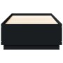 Estructura de cama madera de ingeniería negra 90x200 cm de vidaXL, Camas y somieres - Ref: Foro24-3209724, Precio: 119,57 €, ...