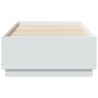 Estructura de cama madera de ingeniería blanca 90x190 cm de vidaXL, Camas y somieres - Ref: Foro24-3209751, Precio: 114,21 €,...